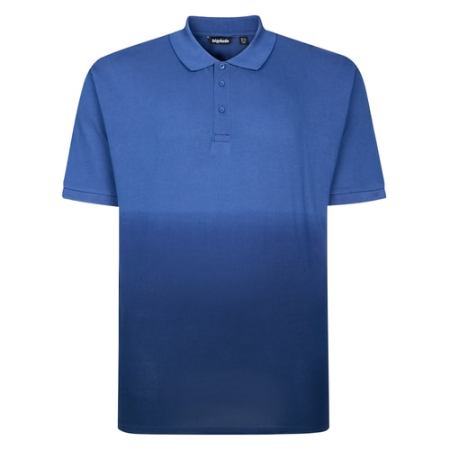 Bigdude Ombre Polo Shirt Midnight Blue/Dusty Blue